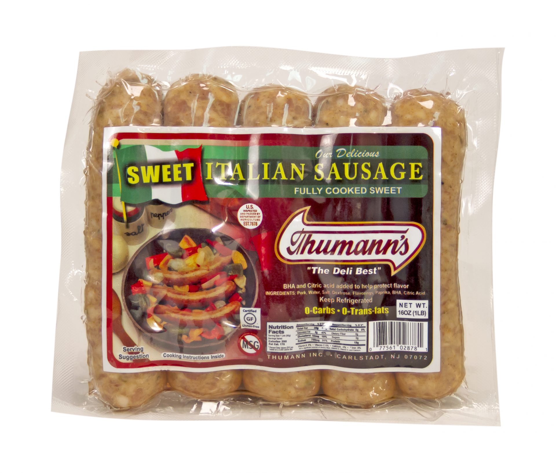 SWEET ITALIAN SAUSAGE 5LB