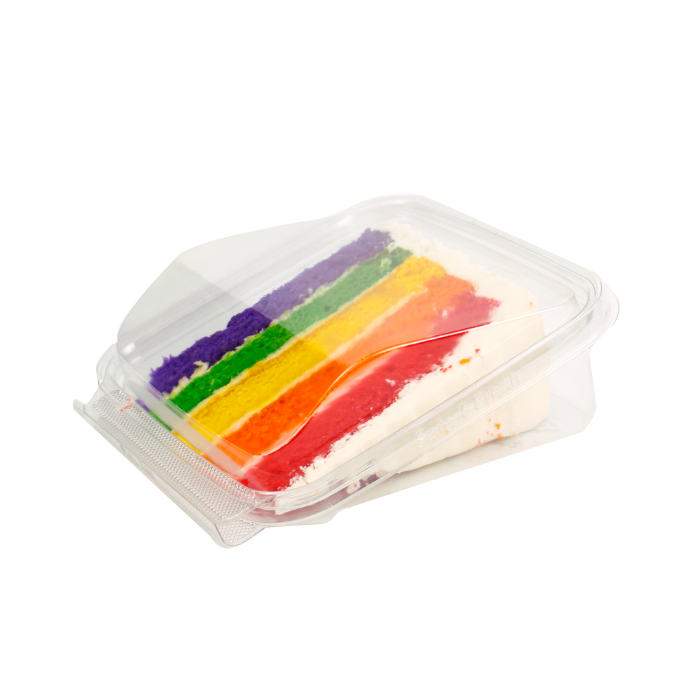 Rainbow Sliced Cake