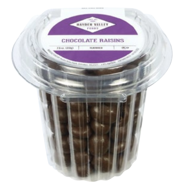 CHOCOLATE RAISINS P/U CUP