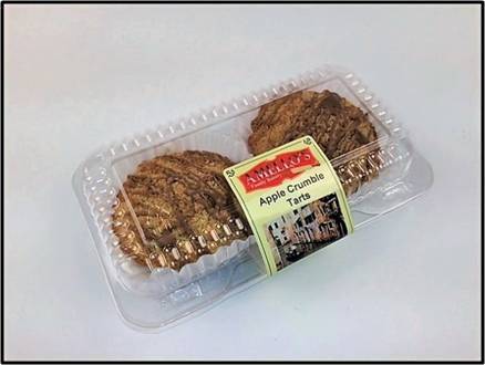 2pk Individual Apple Crumble Tarts