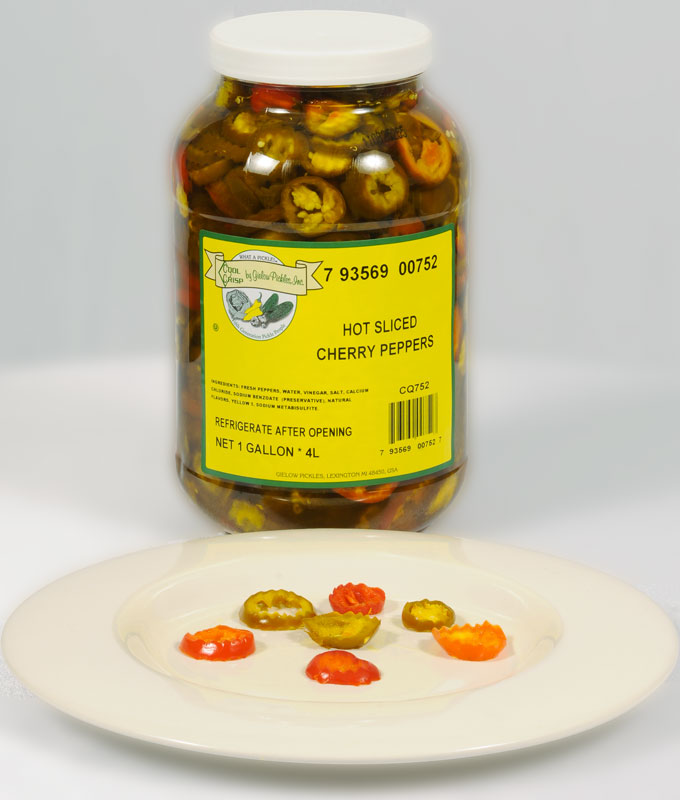 Hot Sliced Cherry Peppers