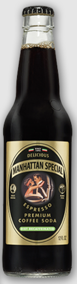 Diet & Decaf Coffee Soda 28oz.